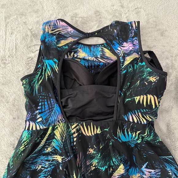 Torrid Swimsuit One Piece Swim Dress Women's size 0 12 High Neck - Picture 6 of 6